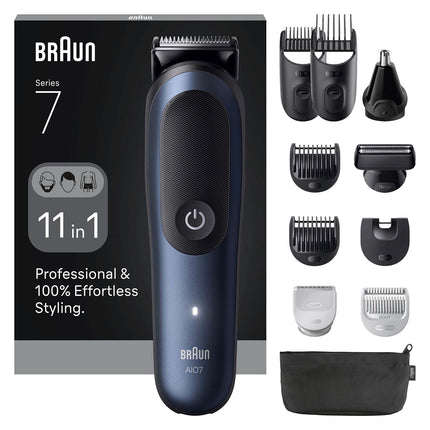 11-in-1 Pflegeset, All-in-One Styler, Schwarz/Blau