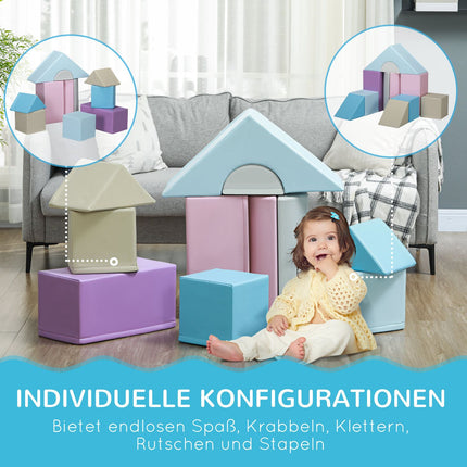 Schaumstoffbausteine, Softplay, farbenfroh, 1-3 Jahre
