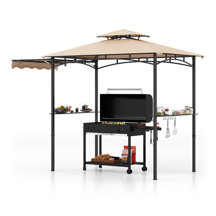 11 x 5 FT Grill Gazebo with Awning and Vented Top