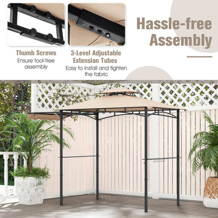 11 x 5 FT Grill Gazebo with Awning and Vented Top