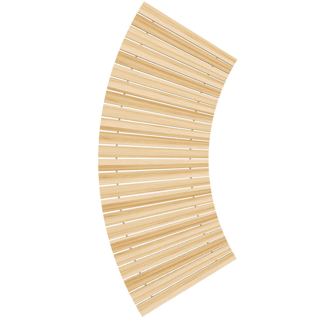 Fichtenholz-Gartenweg, Dekorative Rollen, 120 cm