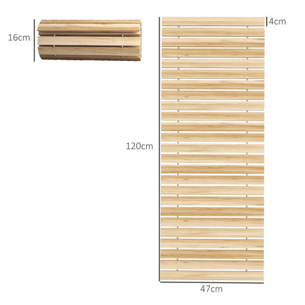 120 cm Dekorative Holzgartenpfade - wetterfeste Fichte