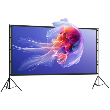 120" Projector Screen, 4K/8K, Double Tripod Stand