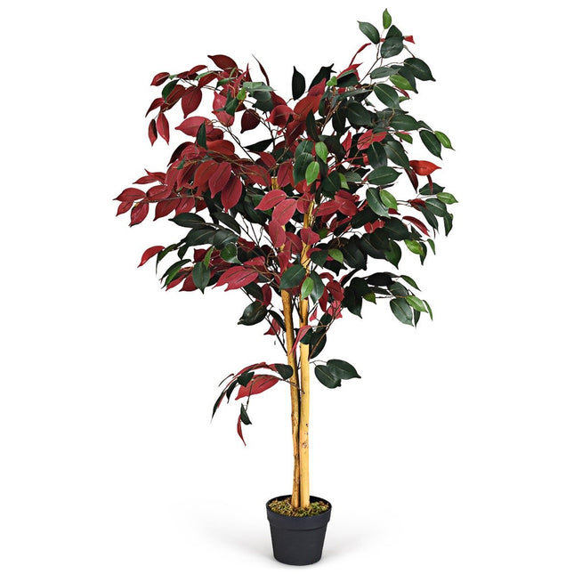120cm Grote Groene Ficusboom in Pot Kunstboom Realistische Groene Planten