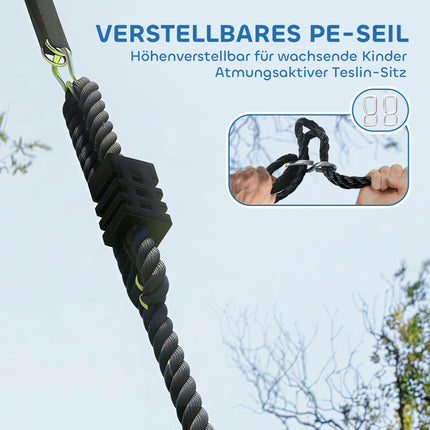 120 cm Nestschaukel, 300 kg Tragkraft, Mehrfarbig