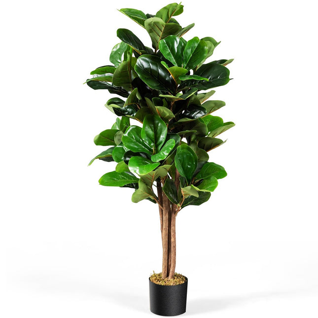 120 cm künstlicher Feigenbaum Kunstpflanze Dekoration mit Blumentopf