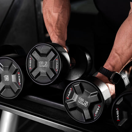 12,5 kg Polyurethan-Kurzhantel für Krafttraining