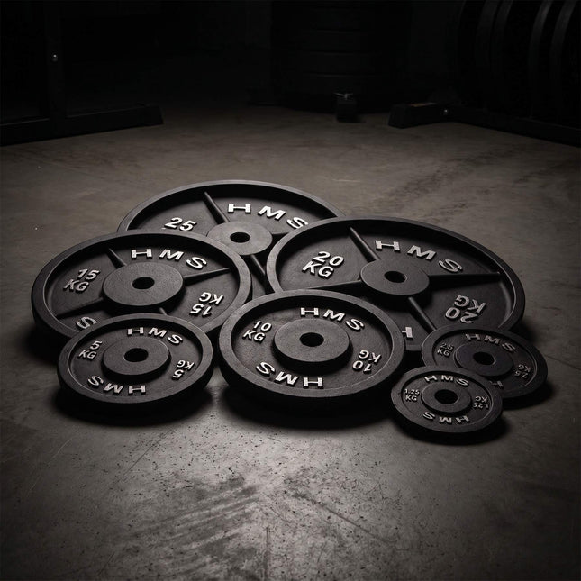 1,25 kg Hantelscheibe aus Gusseisen, Schwarz, 31 mm Loch
