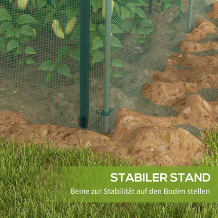 Gartenschutznetz für Pflanzen, 1,25M x 3,73M, Reißverschluss