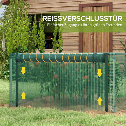 Gartenschutznetz für Pflanzen, 1,25M x 3,73M, Reißverschluss
