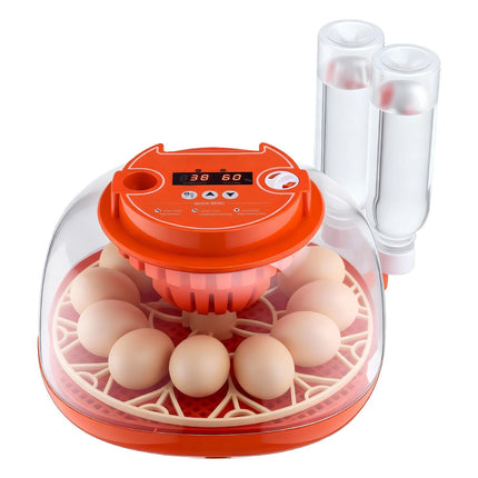 12-Egg Incubator With Auto Turner, LED Candler, Controls