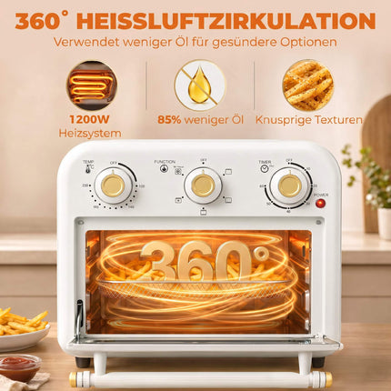 12L Air Fryer Oven, 5 Programs, Dishwasher Safe, 1200W