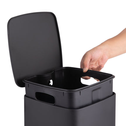 12L Kitchen Pedal Bin with Soft-Close Lid