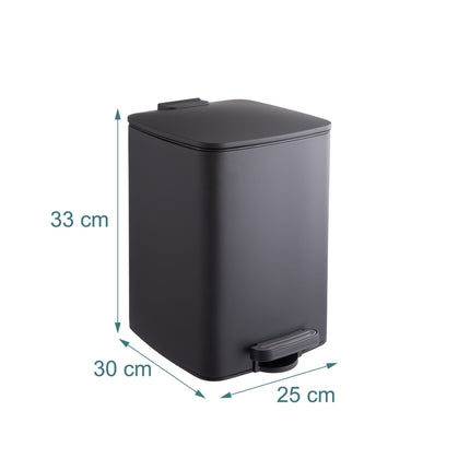 12L Kitchen Pedal Bin with Soft-Close Lid