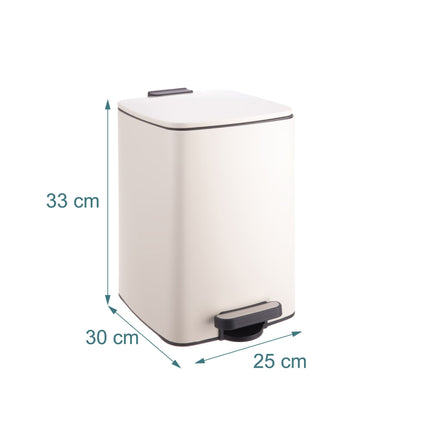 12L Küchen-Treteimer mit Soft-Close-Deckel