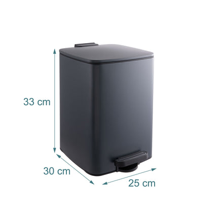12L Pedal Kitchen Bin with Soft-Close Lid