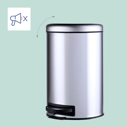 12L Step Bin with Inner Bucket – Soft-Close, Hands-Free
