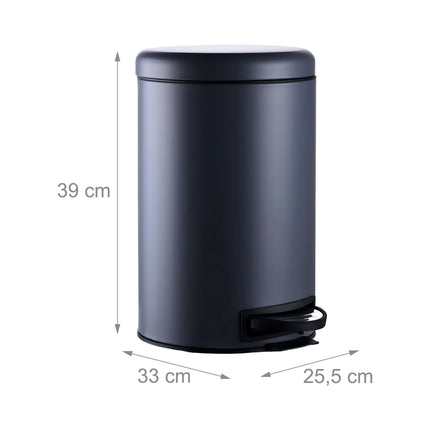 Pedálový koš 12L s vnitřní vložkou – soft-close, bez dotyku rukou