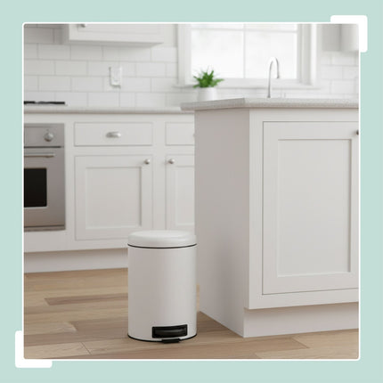 12L Step Bin with Inner Bucket – Soft-Close Lid