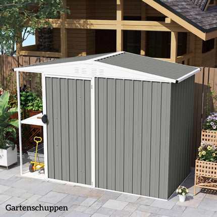 12 Pcs Corrugated Roof Panels, 129x45cm, Galvanized Steel