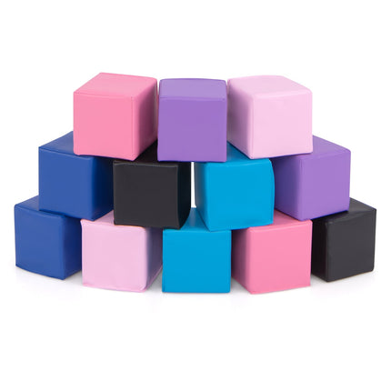 12-Piece Soft Foam Blocks Set for Kids, Multicolor