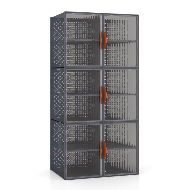 12 Kunststoff-Aufbewahrungsbehälter mit Deckel, stapelbar und transparent, PP-Aufbewahrungsboxen
