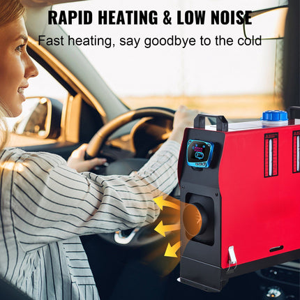 12V 8KW Diesel Air Heater With LCD Remote, Single Outlet