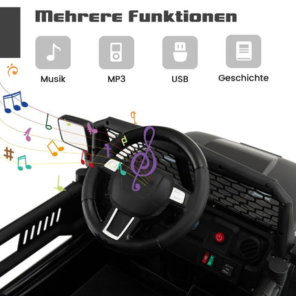 12V Battery Operated Children's Vehicle Electric Children's Vehicle with Remote Control Black