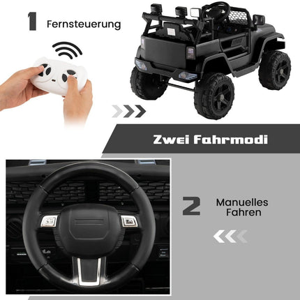 12V Battery Operated Children's Vehicle Electric Children's Vehicle with Remote Control Black