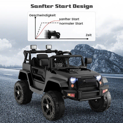 12V Battery Operated Children's Vehicle Electric Children's Vehicle with Remote Control Black