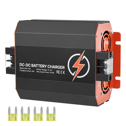 12V DC to DC Battery Charger – 40A 500W, Smart Multi-Stage
