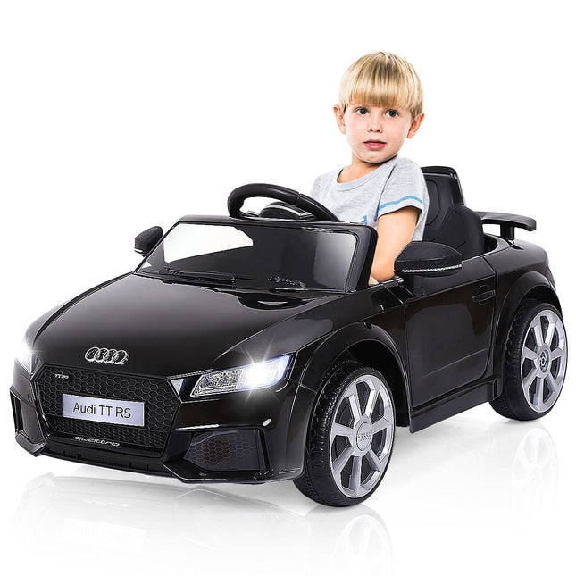 12V Elektro-Kinderauto mit Fernbedienung, Schwarz, 3 Geschwindigkeiten