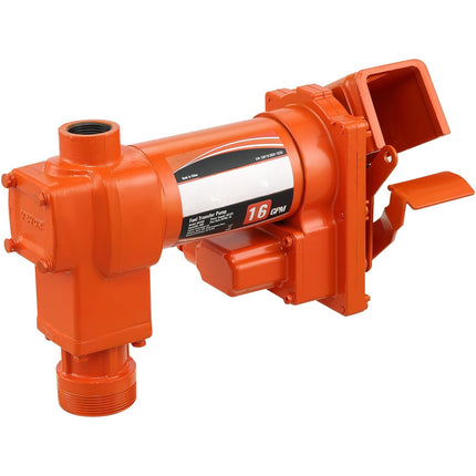 12V Fuel Transfer Pump, 16 GPM, 1/4 HP, Auto Nozzle
