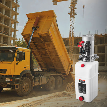 12V Hydraulic Power Unit, 6L Reservoir, Single-Acting