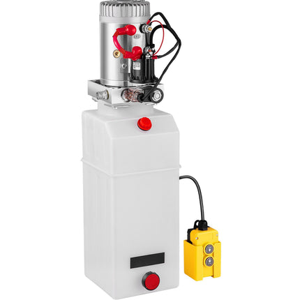 12V Hydraulic Power Unit, Single-Acting, 8-Quart Tank