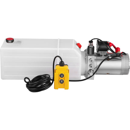 12V Hydraulic Power Unit, Single-Acting, 8-Quart Tank