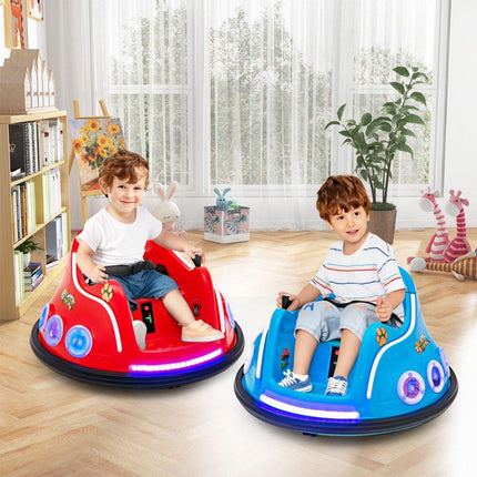 12V Kinder-Bumper-Car mit 360°-Drehung, Musik & Fernbedienung