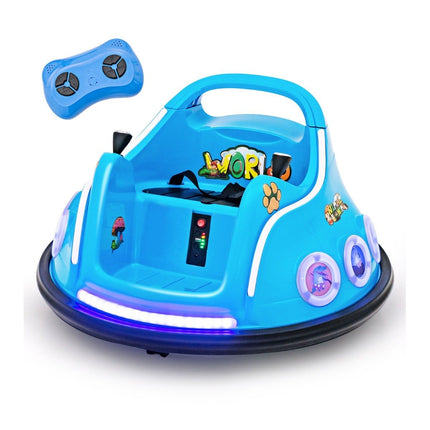 12V Kinder-Bumper-Car mit 360°-Drehung, Musik & Fernbedienung