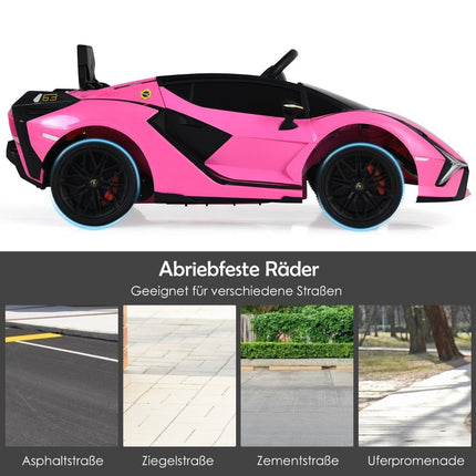 12V Kinder-Elektroauto mit Fernbedienung, Musik, LED-Lichtern
