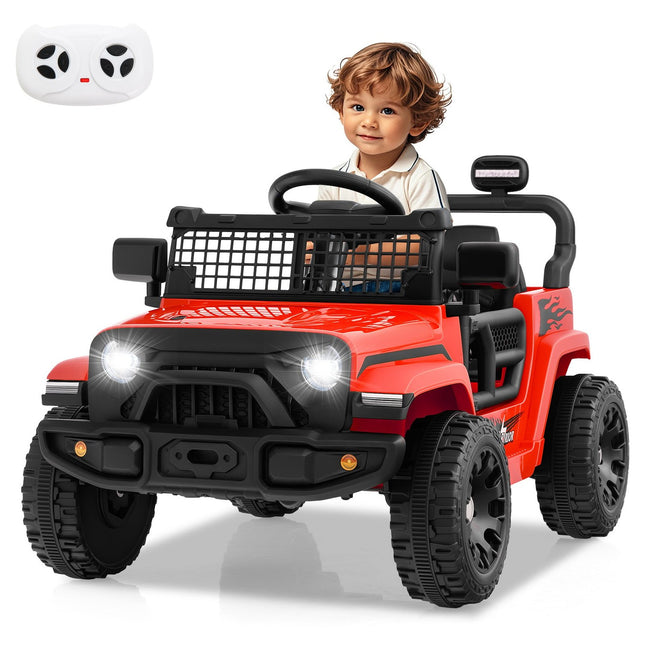 12V Kinder-Elektroauto mit Fernbedienung, Musik, LED-Lichtern