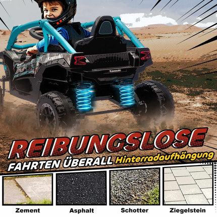 12V Kids Electric Off-Road Vehicle, Remote, LED, Blue
