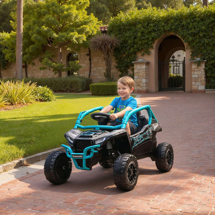 12V Kids Electric Off-Road Vehicle, Remote, LED, Blue