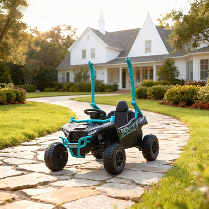 12V Kids Electric Off-Road Vehicle, Remote, LED, Blue