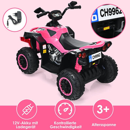 12V Kinder Elektro-Quad mit Musik & LED-Lichtern