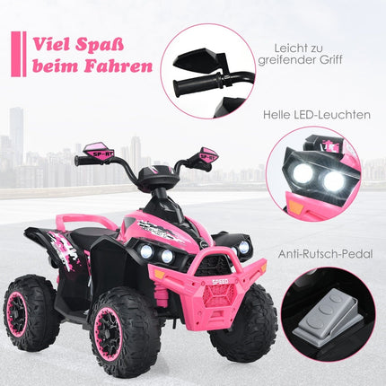 12V Kinder Elektro-Quad mit Musik & LED-Lichtern