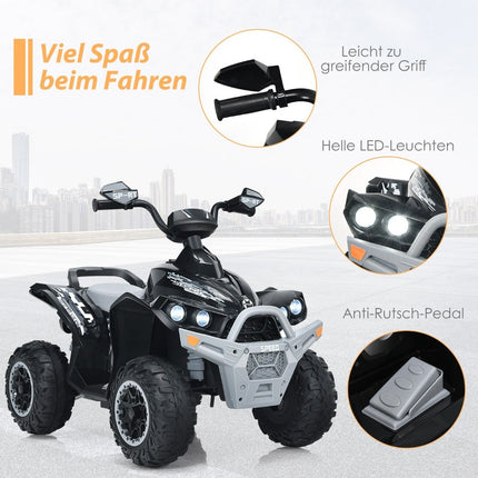 12V Kinder Elektro Quad mit Musik, Hupe, LED-Leuchten