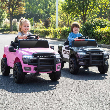 12V Kids Electric Ride-On Car, Pink, with Remote Control