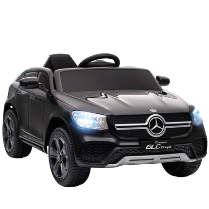 12V Kinder Elektroauto, Fernbedienung, LED, Musik, Schwarz