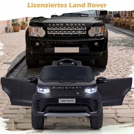 12V Kinder Elektroauto, Fernsteuerung, LED, Musik, Schwarz