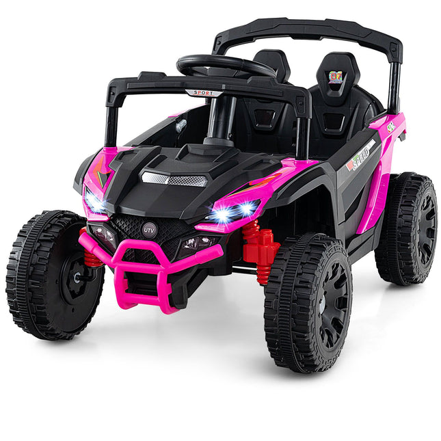 12V Kinder Elektro UTV Truck mit Fernbedienung, Pink